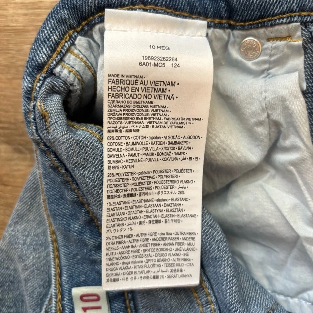 Levi Strauss Signature Embroidered Jean Denim Shorts Girl’s 10